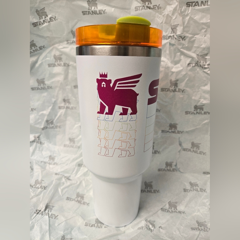 Stanley White, Pink and Orange Tumbler NIB